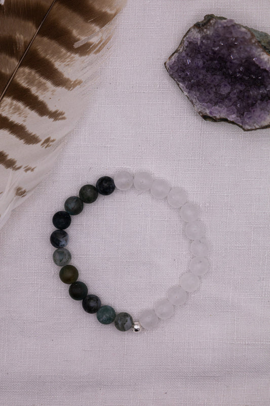 Mooslicht - Bergkristall & Moosachat