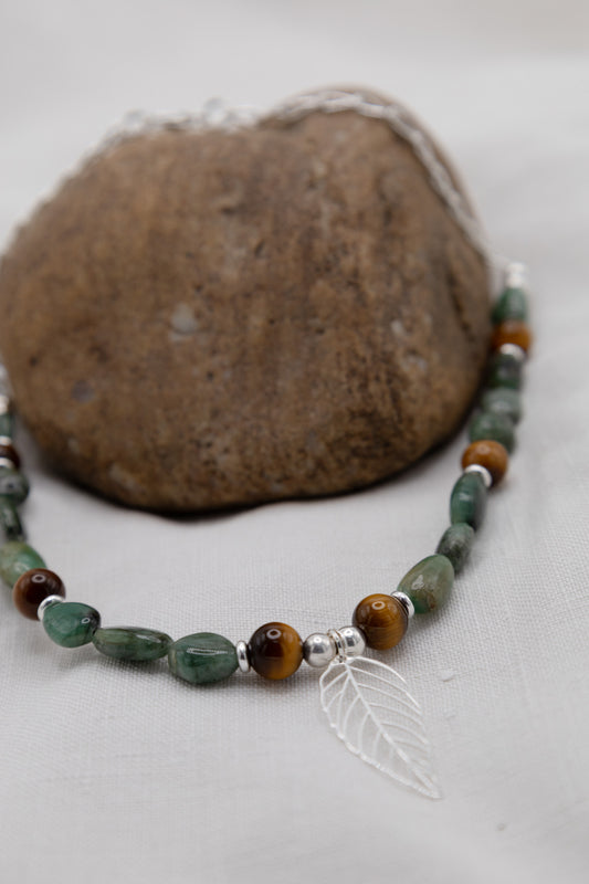 Halskette "Herbstblatt"