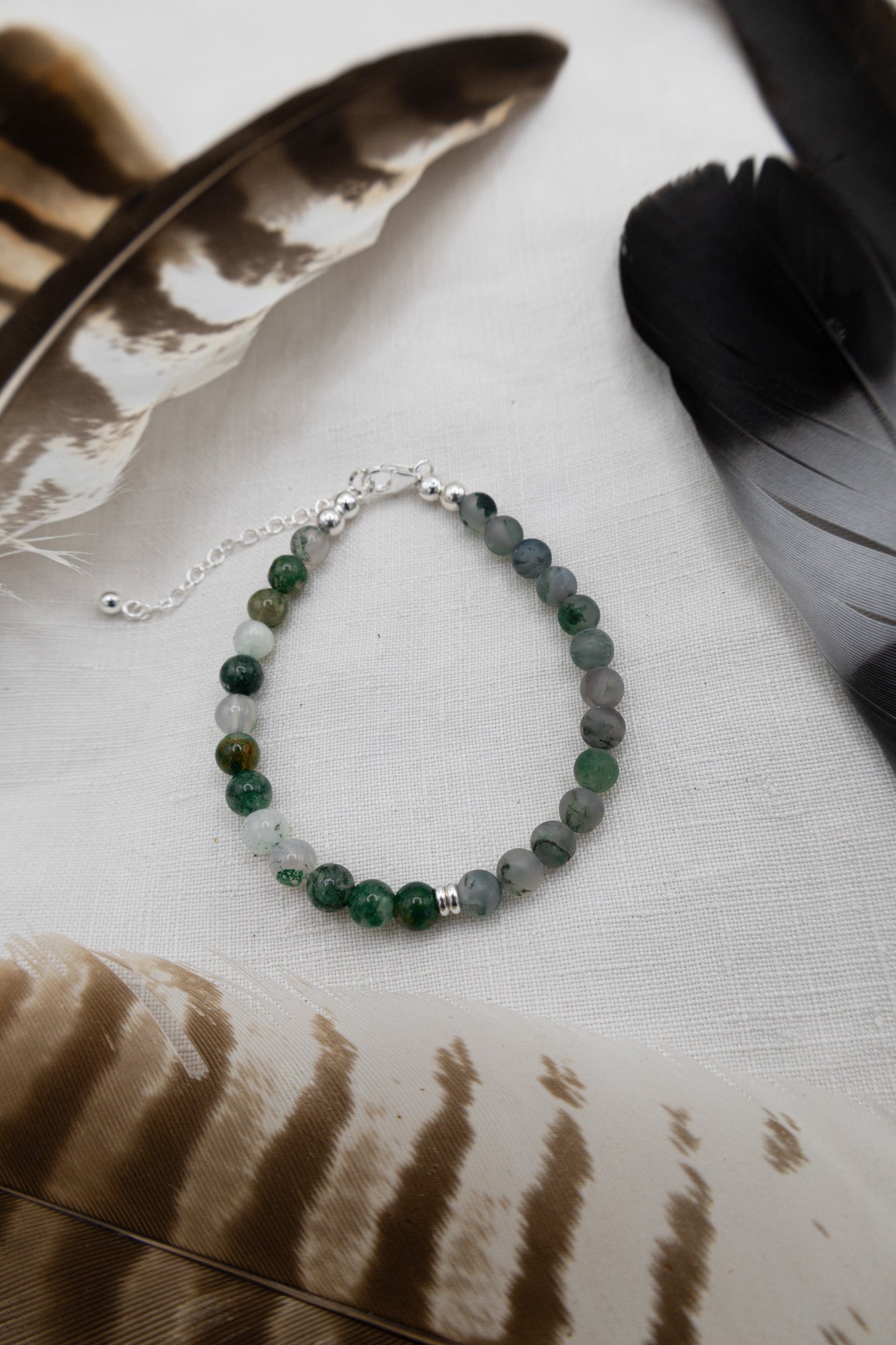 Armband mit Moosachat