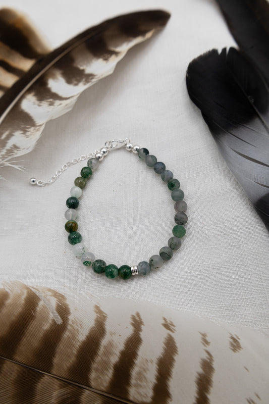 Armband mit Moosachat