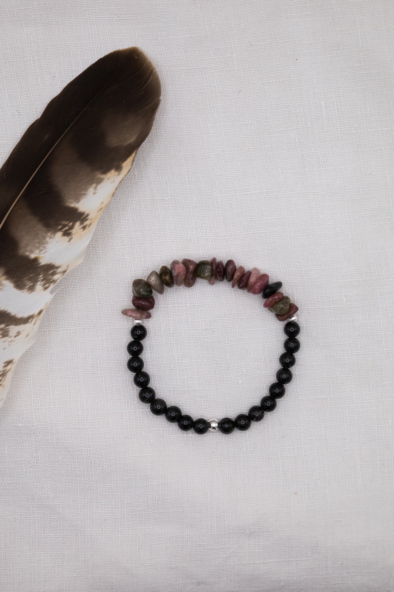 Aurora – Regenbogen-Obsidian & Turmalin