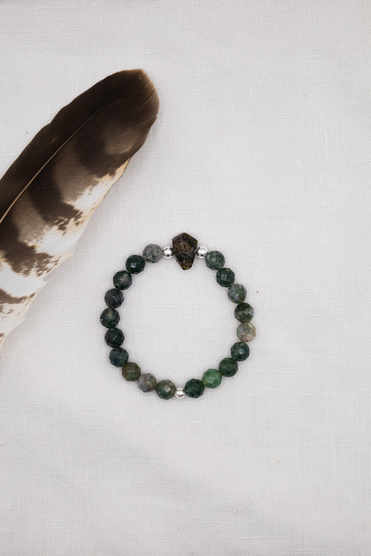 Waldkraft – Grossular & Moosachat