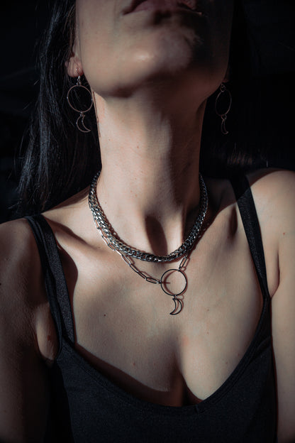 Halskette Steel Mond