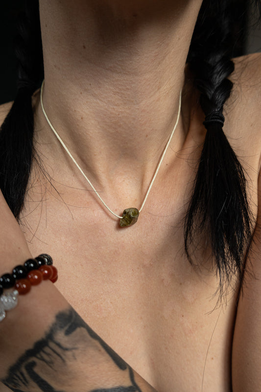 Halskette "Mooslicht"